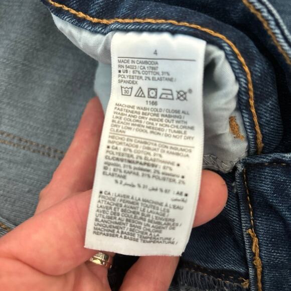 Women’s Old Navy Power Slim Straight Jeans, 4 - Picture 4 of 6